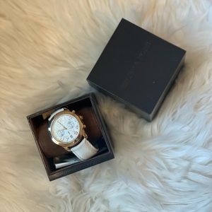 *SOLD*Michael Kors Women's White Dial Chronograph Watch MK-2289